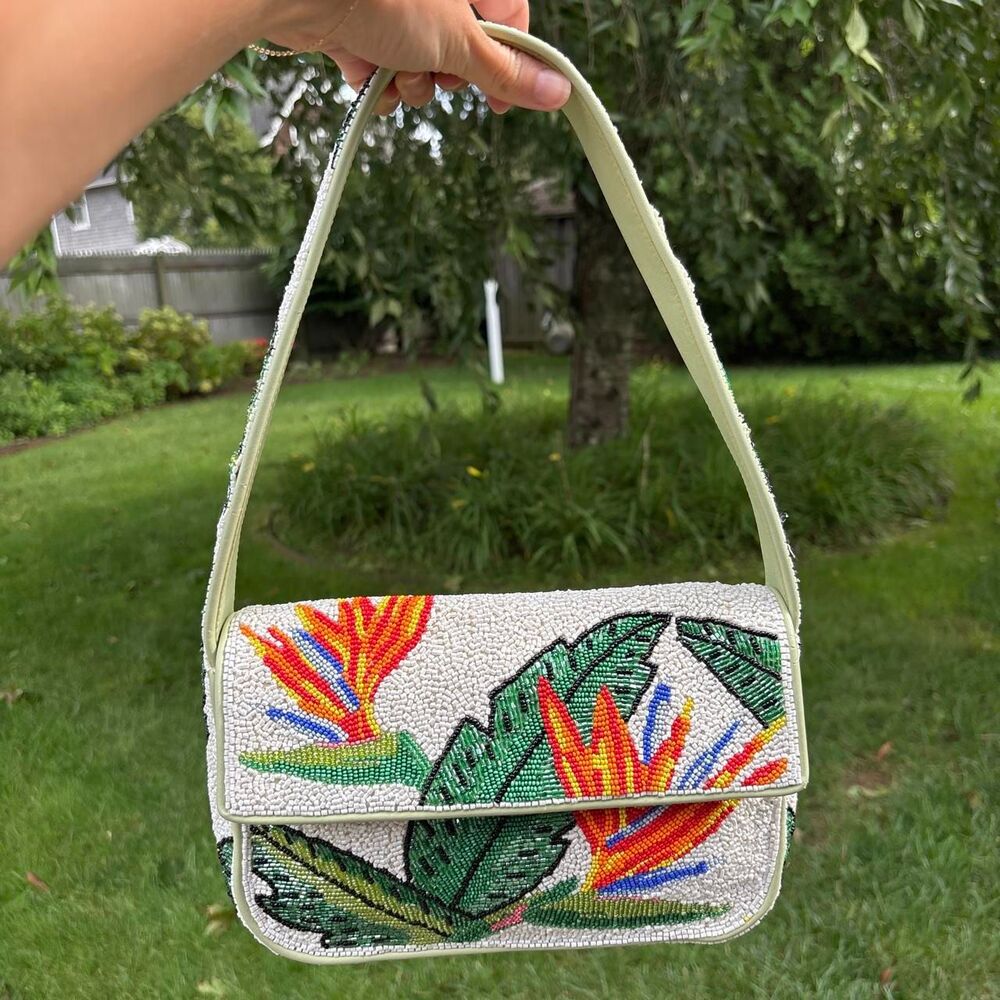 STAUD Tommy Birds of Paradise Shoulder Bag